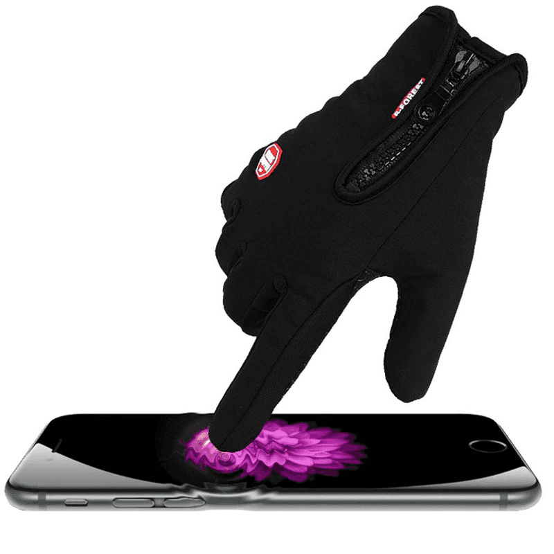 gants femme imperméable écran tactile noir - HEMA