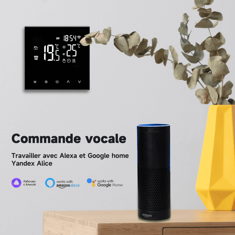 Thermostat Programmable Connecté Wi - fi à Ecran Lcd