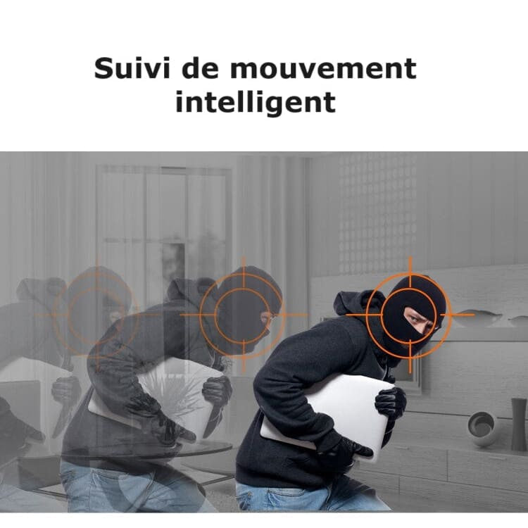 Caméra de Surveillance Ip Wifi Full Hd Intérieure Rotative