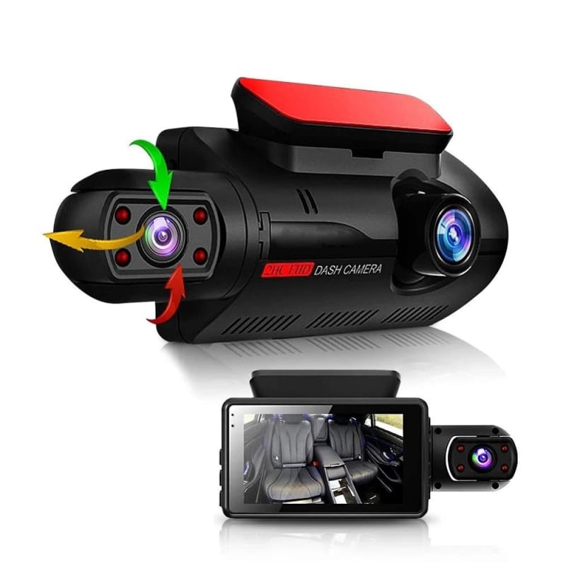 Dashcam / Double Caméra Embarquée Avant Arrière pour Voiture avec Ecran  Tactile - sans WIFI / sans carte mémoire