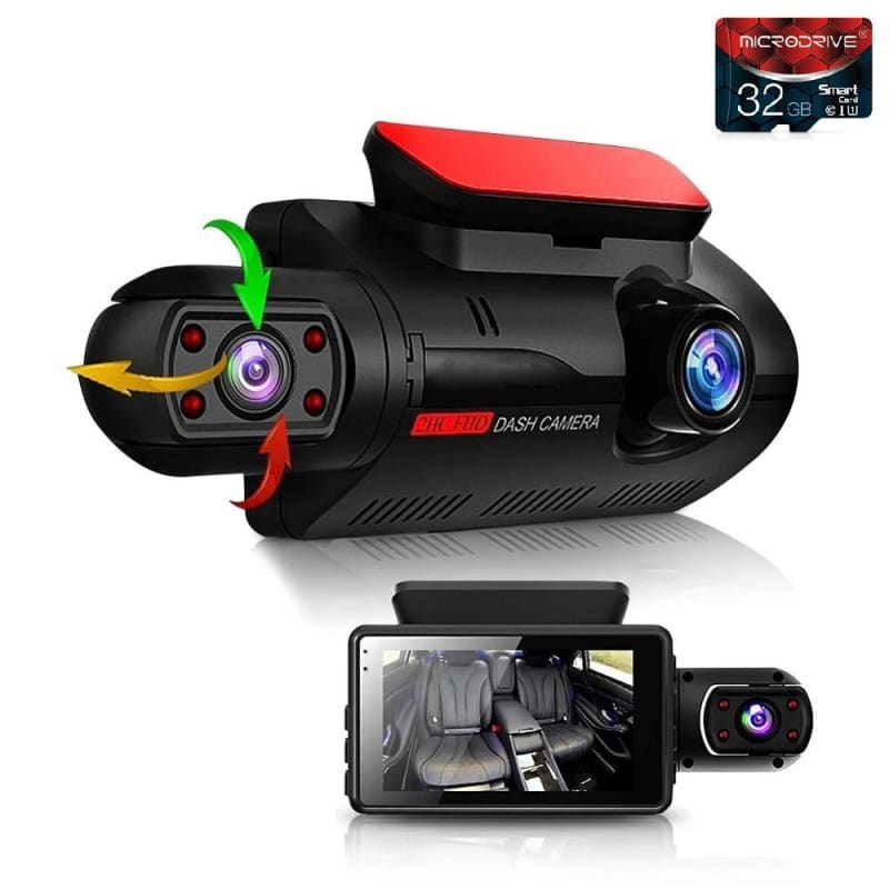 Dashcam / Double Caméra Embarquée Avant Arrière Pour Voiture