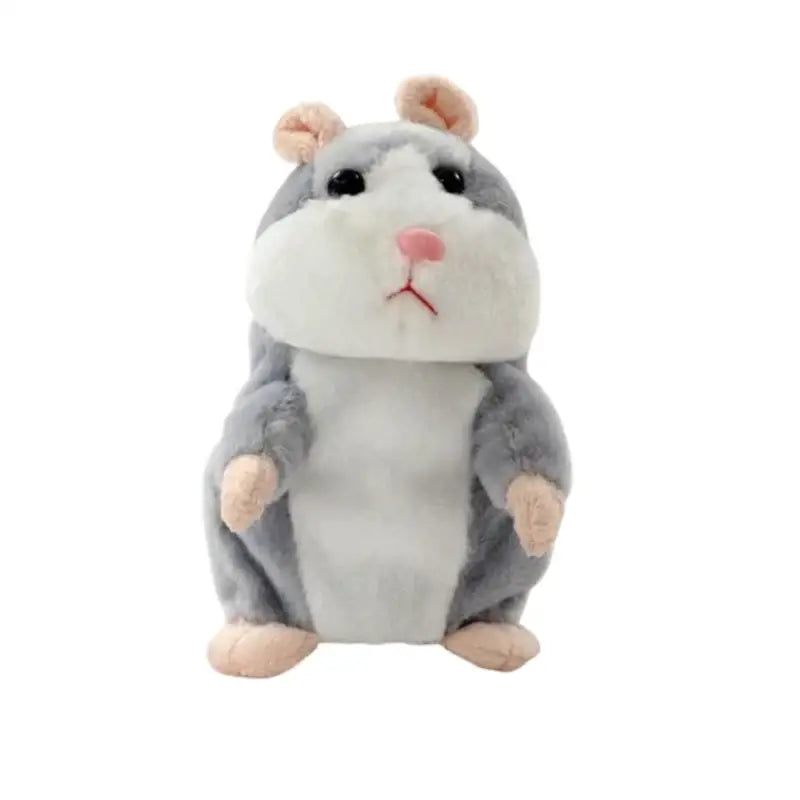 Hamster En Peluche Qui Parle Gris | Lilikdo