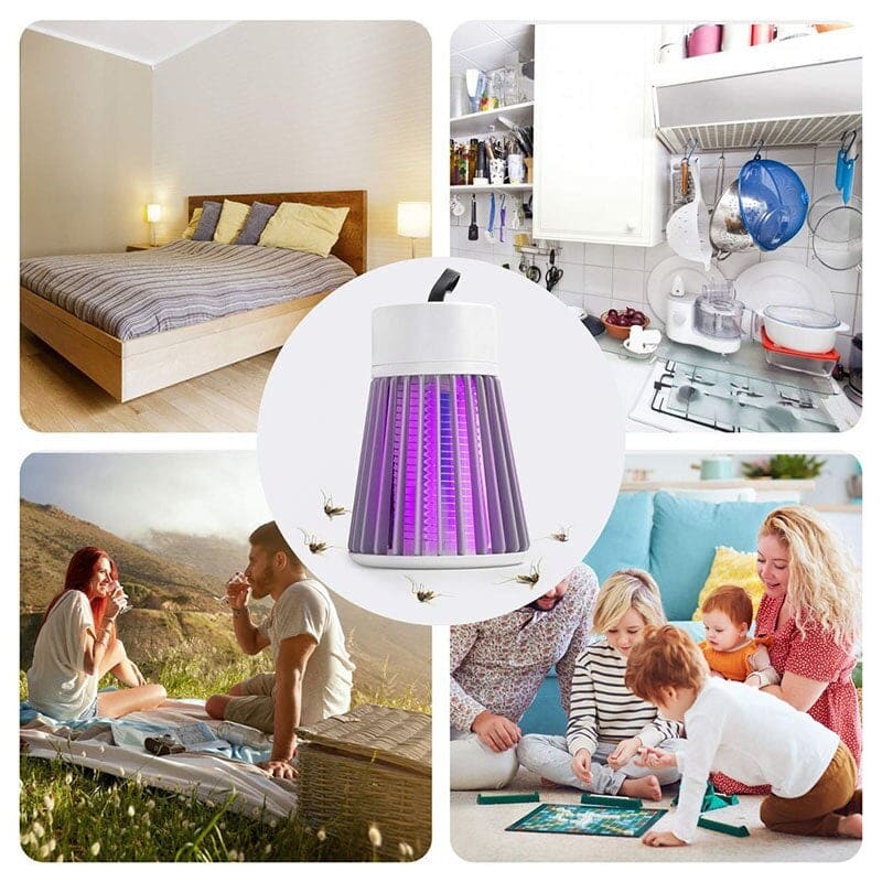 Lampe anti-moustiques et insectes 3W compacte et rechargeable USB