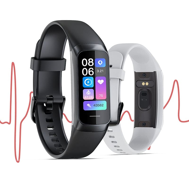 Montre connectée Smart Bracelet de contrôle de fréquence Cardiaque étanche  Bluetooth Android Bracelet Compteur de Pas Suivi du Sommeil iOS Fitness  Tracker
