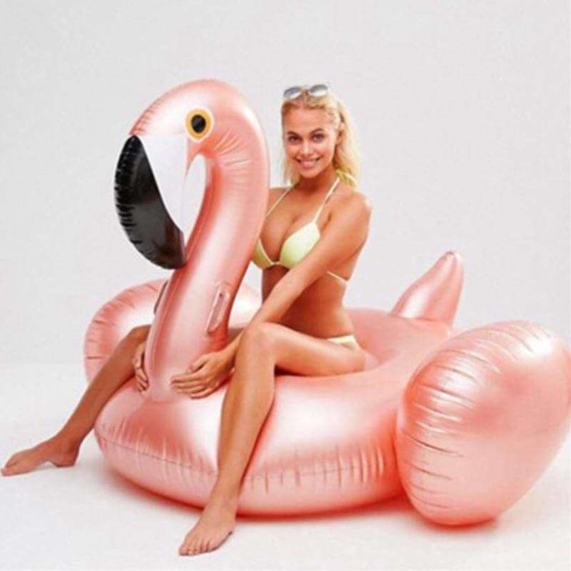 Bouée Gonflable Flamant Rose Deluxe | Lilikdo