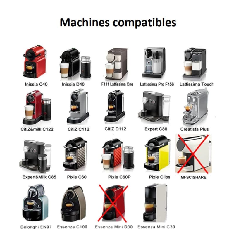 Capsule de Café Nespresso Compatible en Inox Rechargeable