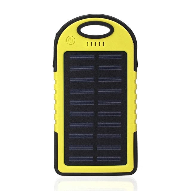 Chargeur Solaire Portable étanche 12000 Mah Avec 2 Ports Usb