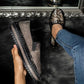 Chaussures Slip-on Femme Plateforme à Strass Noir / 35 |