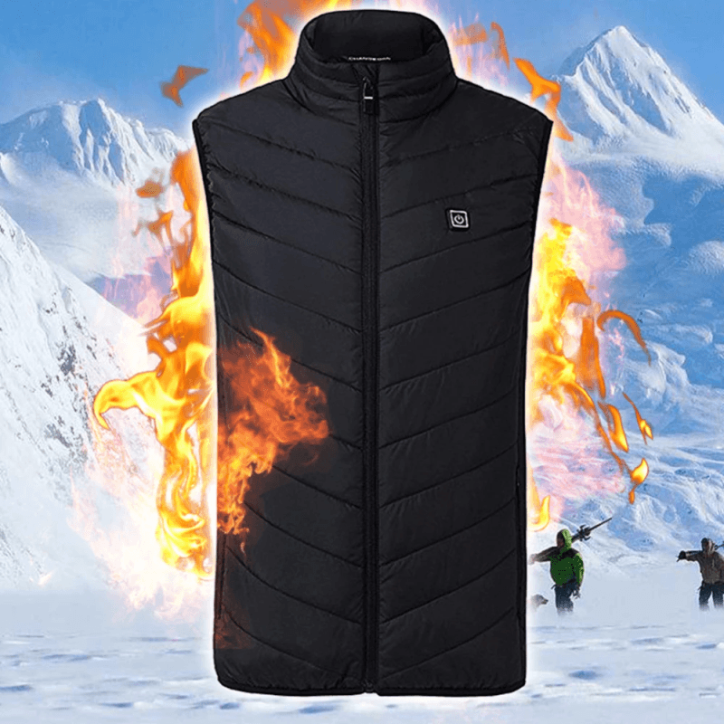 Gilet Chauffant, Gilet Chauffant Homme Femme Avec Batterie Incluse/Unisex  Veste Chauffante 3 Niveaux de Température, Pour L'hiver Chaleur Intérieure  (S) : : Mode