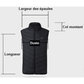 Doudoune Sans Manche Chauffante électrique Usb Homme / Femme