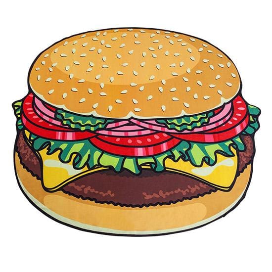 Drap De Plage En Microfibre Extra-large Et Extra-doux Burger
