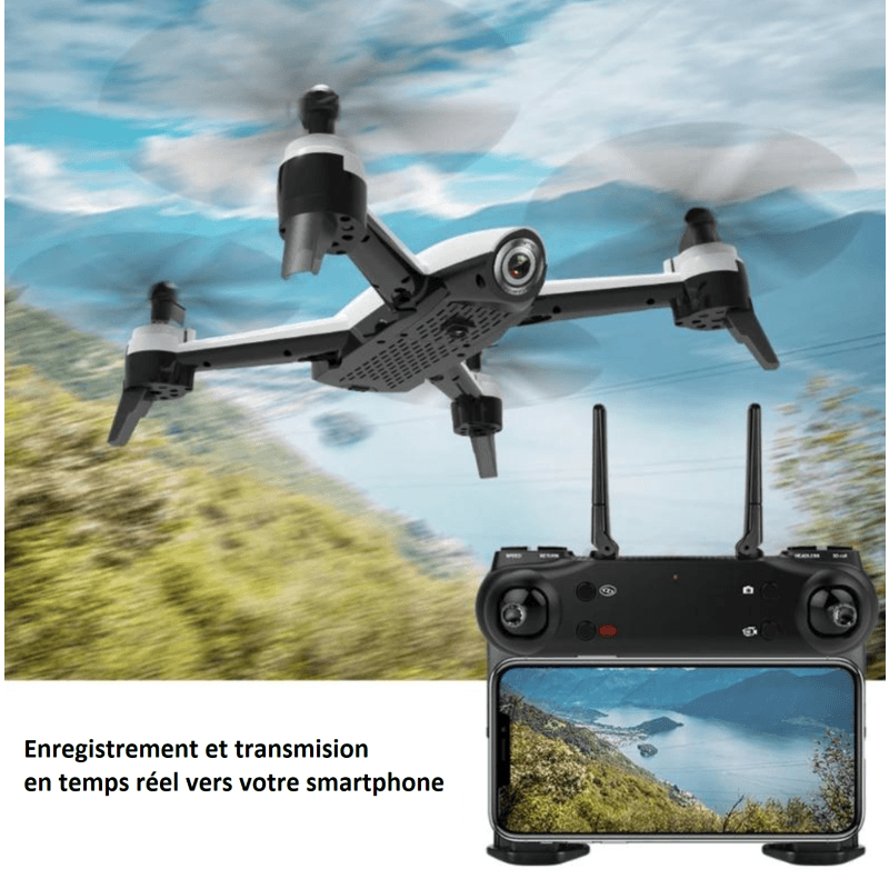 Drone avec Caméra 4k HD,Drone avec Deux caméra Professionnel, WiFi