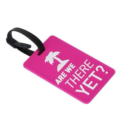 étiquette De Bagage Funny Message En Gel Silice Rose