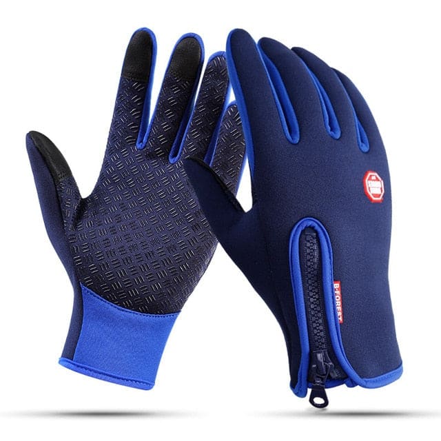 Gants Homme / Femme Compatible écran Tactile Bleu Foncé / s