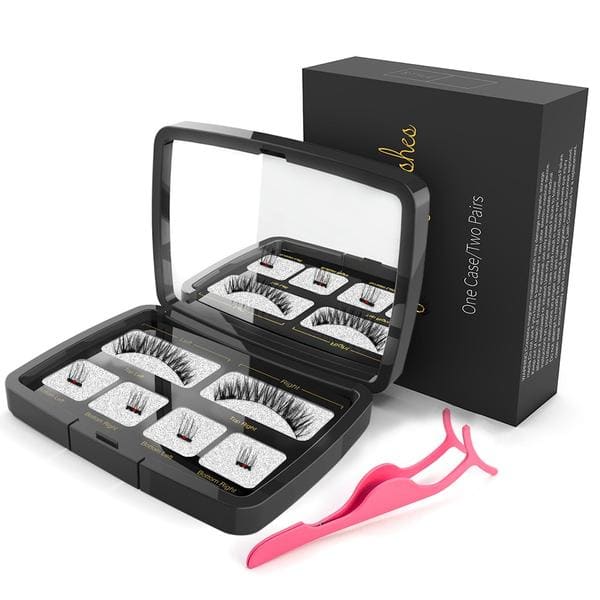 Kit De Faux-cils Magnétiques 3d/6d Noir Réutilisable