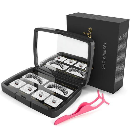 Kit de Faux-cils Magnétiques 3d/6d Noir Réutilisable à