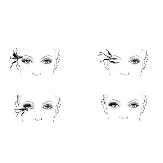 Kit de Faux-cils Magnétiques 3d/6d Noir Réutilisable à