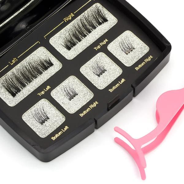 Kit de Faux-cils Magnétiques 3d/6d Noir Réutilisable à