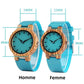 Lagon Montre à Quartz En Bois Casual Pour Homme / Femme |