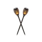 Lampe Torche Solaire Led Effet Flamme Scintillante 2 Torches