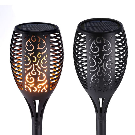 Lampe Torche Solaire Led Effet Flamme Scintillante | Lilikdo