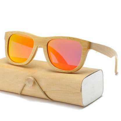 Lunettes De Soleil En Bambou Avec Verres Polarisés C27