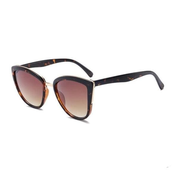 Lunettes De Soleil Femme Cat Eye Uv400 Léopard | Lilikdo