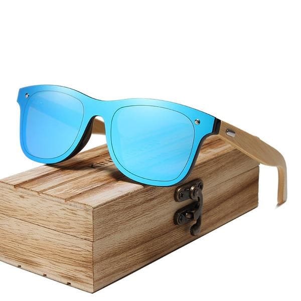 Lunettes De Soleil Wayfarer Full En Bambou Avec Verres