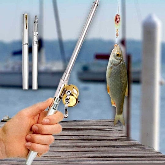 1 Ensemble De Canne À Pêche De Poche - Canne À Pêche De Style Stylo Et  Combo Moulinet, Canne À Pêche Télescopique Portable Mini, Canne À Pêche De  Voyage - Temu France