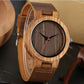 Montre à Quartz En Bois Vintage Pour Homme Ou Femme |