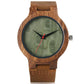 Montre à Quartz En Bois Vintage Pour Homme Ou Femme Vert |