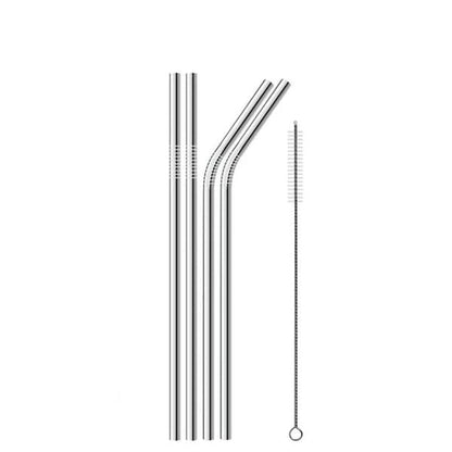 Pailles Réutilisables en Inox avec Brosse et Etui | Lilikdo