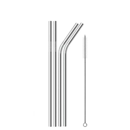 Pailles Réutilisables en Inox avec Brosse et Etui | Lilikdo