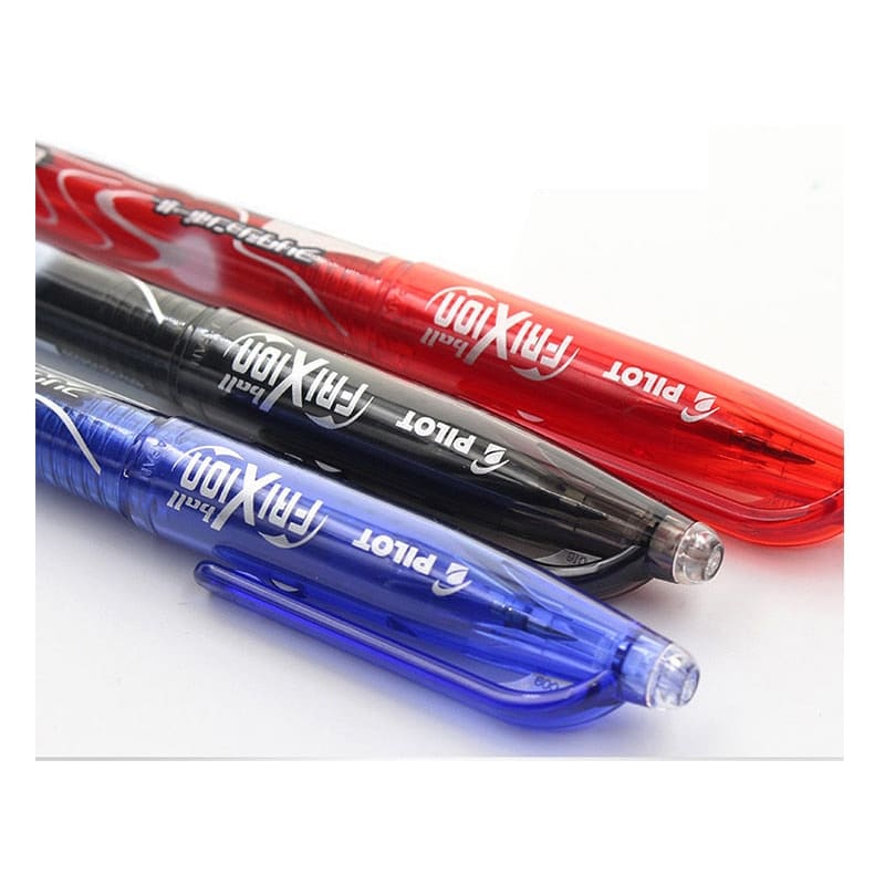 Pilot-Recharge de stylo FriXion effaçable, pointe extra fine, encres  noires, bleues, rouges pour Elfinbook, gel