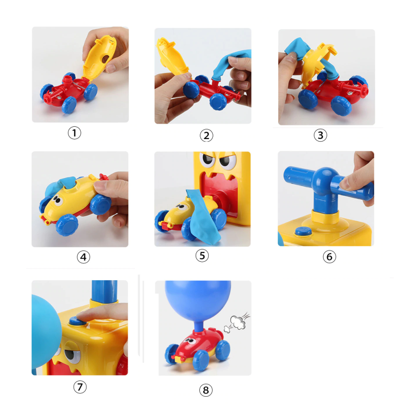 Voiture lance-ballons Dinosaure Bleu - DILWE - Jouet éducatif pour enfant  de plus de 3 ans