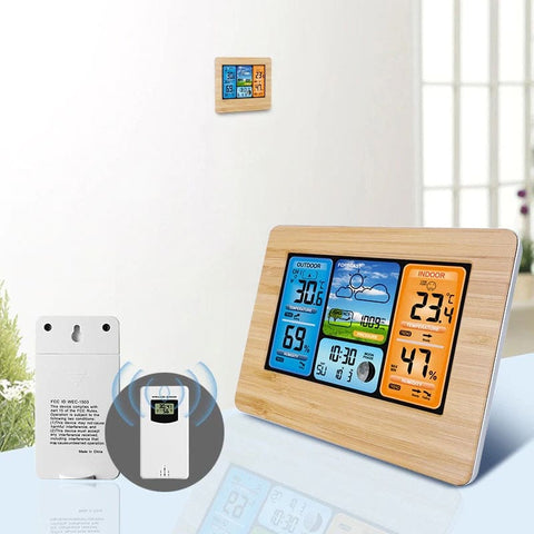 Complete indoor/outdoor wireless weather station for