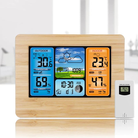 Complete indoor/outdoor wireless weather station for